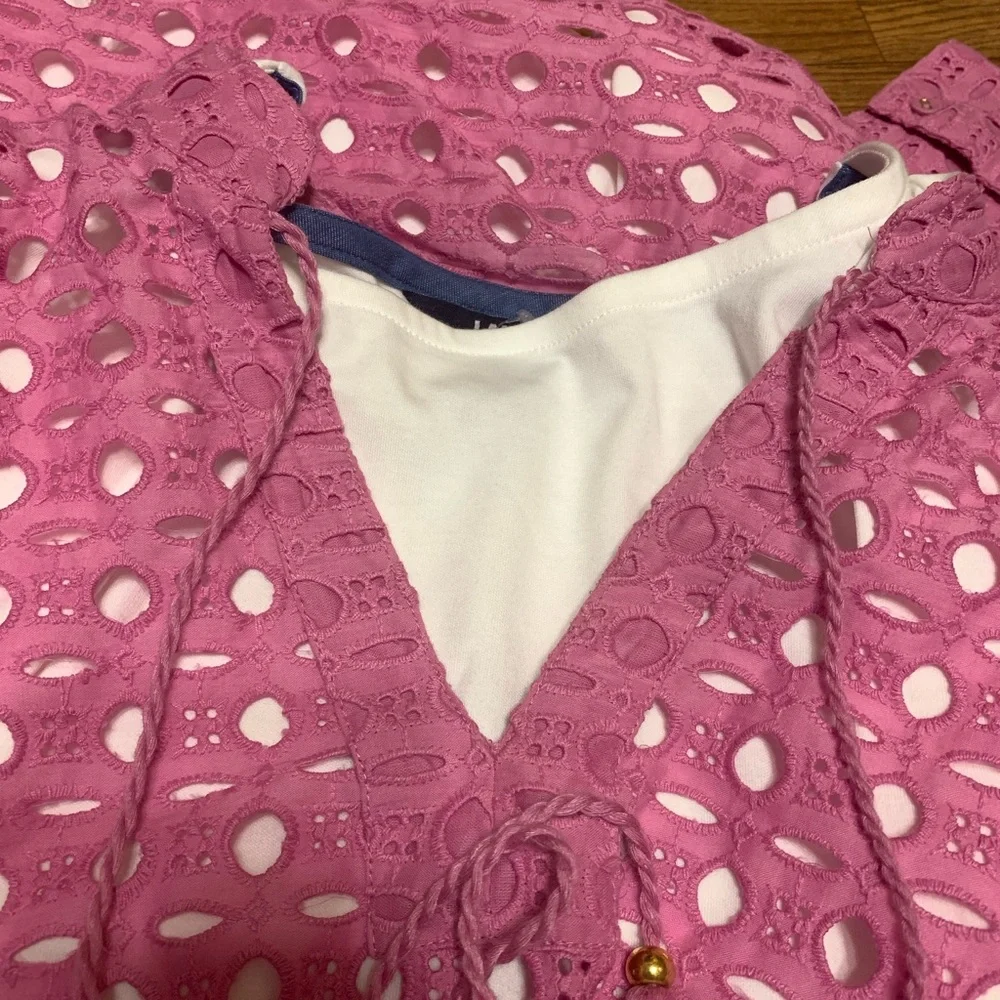 Women’s Calypso St Barth Rose Pink Top Size Large NWT